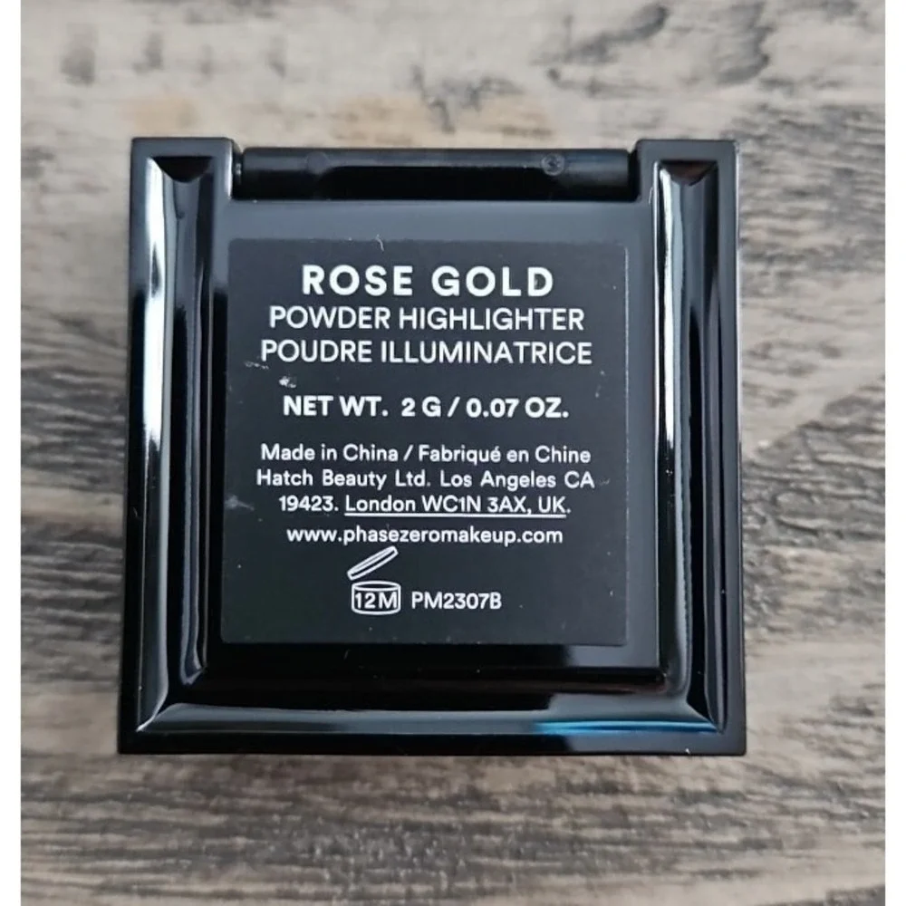 2X Phase Zero Powder Highlighter New Rose Gold Trial Size